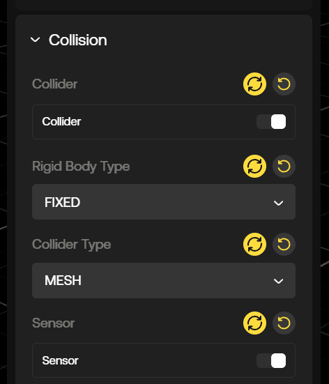 Prefab Collision Update Icons